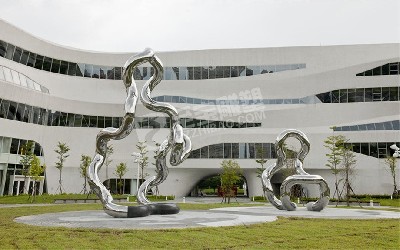 不銹鋼創(chuàng)意園林景觀(guān)雕塑定制