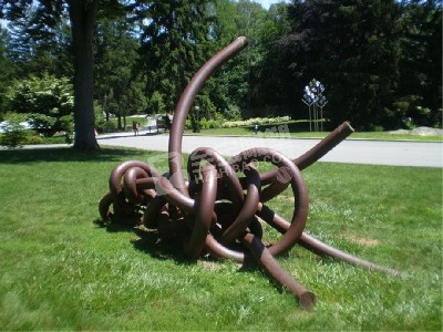 公園創(chuàng)意樹(shù)干不銹鋼雕塑定制