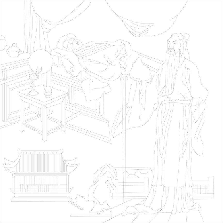 人文歷史浮雕雕塑原創(chuàng)手繪設(shè)計稿